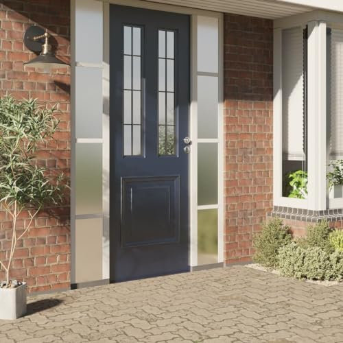 INLIFE 5 protectores solares estáticos, efecto reflectante, color plateado, PVC, para casa y jardín, decoración (9,65 kg)