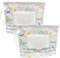 2 Pack Small Size Portable Wet Wipe Pouch Container (7’’ x 5.4’’), Reusable & Refillable Baby Wipes Case Holder, Eco Friendly Handy Travel Diaper Wipes Carrying Dispenser (Sunshine Ocean)