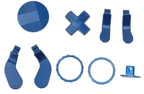 Joysticks en Métal pour Manette One Series 2, Joysticks de Remplacement 15 en 1, avec 6 Joysticks D'échange en Métal, 4 Palettes, 2 Coussinets D, 1 Anneau à Outils (Blue)