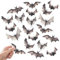 Xsstarmi 42 Stück essbare Fledermaus-Cupcake-Topper, Halloween-Fledermaus-Kuchendekorationen, gruselige Geburtstagsdekorationen für Halloween, Motto-Babyparty, Geburtstag, Fledermaus,