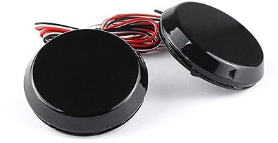 Kfz-Rücklichtbaugruppen 2 Stücke Bremse Stopp Warnung Lampe Schwanz Heckstoßstange Reflektor Nebelscheinwerfer Hell für Toyota für Corolla IQ 08-13 für Sienna SE Rücklichtbaugruppen(Schwarz)