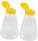 KITANDOVE 2pièces Bouteilles Plastique Pour Condiments Étanches Distributeur De Miel Réutilisable Pour Ketchup Moutarde Et Sauce Flacons