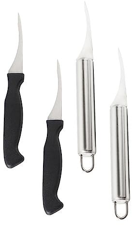 Ciieeo 4 Piezas Cortador De Hilo De Gambas Limpiador De Líneas De Camarones Tijera para Desvenar Camarones Peladoras De Camarones Peladoras De Gambas Pelador De Mariscos Páginas