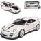 alles-meine.de GmbH Porsche 911 997 GT3 RS 4.0 Coupe Weiss 2004-2012 1/18 Burago Modell Auto mit individiuellem Wunschkennzeichen
