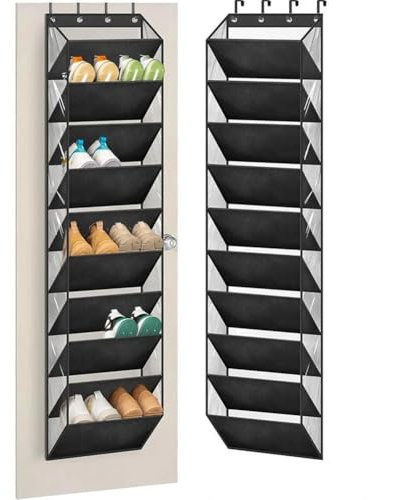 Tür Schuhregal Organizer, Schuh Organizer Schuhaufbewahrung HäNgend Mit 10 Tiefen Taschen Passt 20 Paar Schuhorganizer, Schuhregal Wandmontage TüRorganizer HäNgeorganizer Tür Aufbewahrung Für Shoe