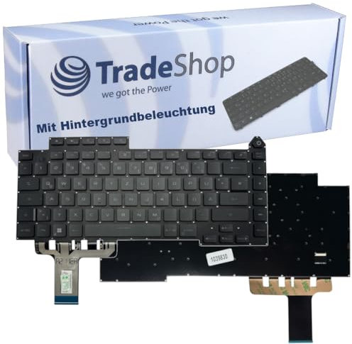 Trade-Shop Original Laptop Notebook Tastatur Deutsch QWERTZ mit Per-Key RGB Backlight kompatibel mit Asus ROG Strix G513RC G513RM G533 G15 G513QR