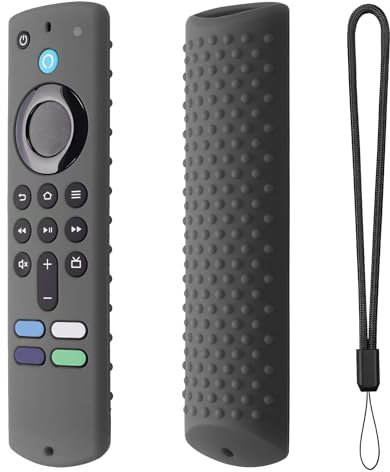 Funda protectora de silicona para mando a distancia 4K, resistente al polvo, mando a distancia anticaída para uso doméstico, suave y remota