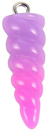 jojofuny 20 Stück Teiliges DIY Einhorn horn Anhänger Bunte Cartoon Resin Charms für Schmuckherstellung Kreative Bastelanhänger für Halsketten Armbänder Schlüsselanhänger Geschenkideen für