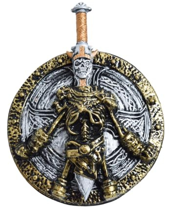 Ritter Set Schwert mit Schild für Erwachsene – Wikinger, Römer & Gladiator Kostüm Zubehör – Schwert & Schild für Karneval, Fasching, Halloween & Mottoparty – Verschiedene Modelle
