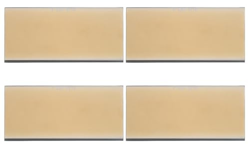 VALICLUD 4 Pezzi Vetro Filtro Dorato per Casco da Saldatura Protezione UV e Ir, Lenti Oscuranti in Vetro Temprato per Maschera da Saldatura Professionale