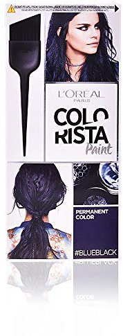 L'Oréal Paris Colorista Paint Colorazione Permanente con Pennello, Facile Applicazione, Colore Ricco di Riflessi, Nero Blu (Blue Black)