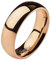Mianova Band-Ring Edelstahl Herrenring Damenring Partnerring Trauring Verlobungsring Damen Herren Rosegold Größe 65 (20.7) Breit 6mm