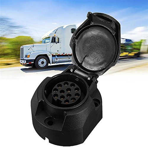 Presa femmina 13 PIN poli connettore carrello rimorchio gancio di traino roulotte camper trattore camion UNIVERSALE 13P