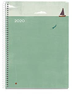 Miquelrius 34031 Terminkalender 2020, Tagesansicht, 155 x 213 mm, Ozean, Castellano