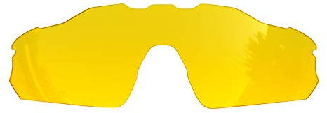 SOODASE Pour Oakley Radar EV Pitch Des lunettes de soleil Jaune Transparent Verres de remplacement