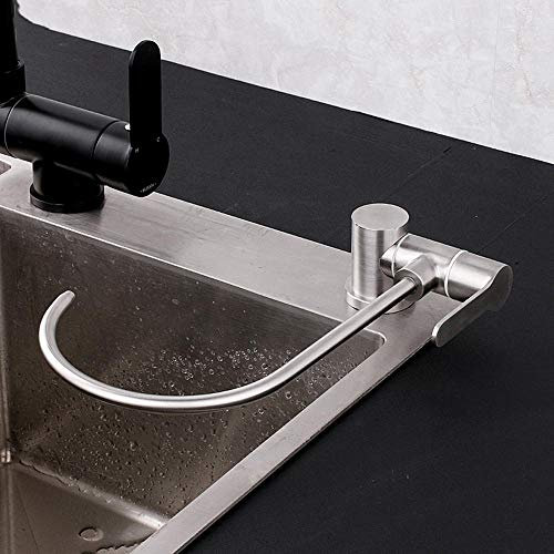 grifo cocina osmosis abatible, acero inoxidable 304, grifo abatible fregadero, grifo de grifo cocina y osmosis, cuello de cisne, 1/2 o 1/4-B codo plegable grifo puro