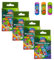 varivendo Notizblock + 40 Kunterbunte Figo Kinderpflaster Pflaster Kinder Wundpflaster Kunterbunt (c. 40x Kleine Monster)