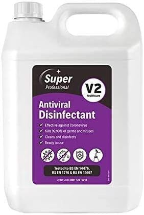 PBS Medicare Best Price (Reduce The Risk) - 5Litre Super Antiviral Disinfectant Bottle.
