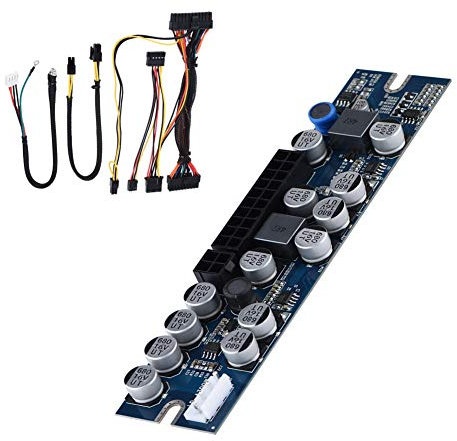 DC 12V 300W Módulo de Fuente de alimentación PC de protección Completa portátil PSU Módulo de Fuente de alimentación Profesional con 24Pin Connect/AUX/SATA Cable para Mini-ITX y 1U Case