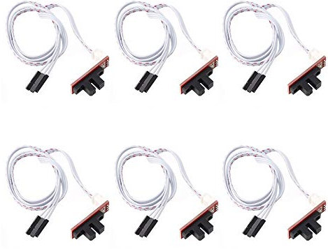 HUABAN - Set di 6 interruttori ottici per limite di controllo della luce per RAMPS 1.4 Board con cavo a 3 pin, accessori per stampante 3D