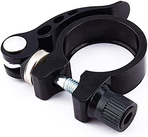 Fahrradsattelstützen-Klemme, 2 Arten von Aluminiumlegierung, passend für 25,4/27,2/30,8/31,6 mm Fahrradsattelstütze (schwarz, 28,6 mm)