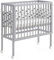 VitaliSpa Beistellbett Sophie, Stubenbett, Grau, 40 x 90 cm 2 Seitenschienen
