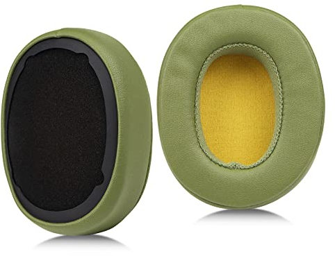 MOLGRIA Ear Pads Cushion, Replacement Protein Leather Earpads for Skullcandy Crusher Wireless Crusher Evo ANC HESH 3.0 Over-ear Headphones(Green)
