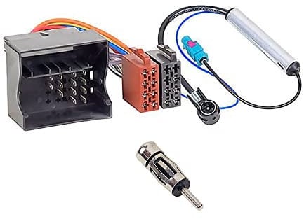 Audioproject A426 - Autoradio Radioadapter Set Quadlock Auf ISO + Antennenadapter Fakra + DIN-ISO Kompatibel Mit Opel Agila Corsa Astra Ab 2003 Phantomeinspeisung Auto-Radio Adapter-Kabel Stecker