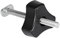 T-Slot Clamp T-Nut-Klemme, Metall-Schnellspanner-Set für T-Nut-T-Schienen-Holzbearbeitungswerkzeug(T screw+M8 plastic handle)
