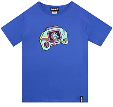 Fortnite T-Shirt Ragazzi Gioco Blu 14-15 Anni