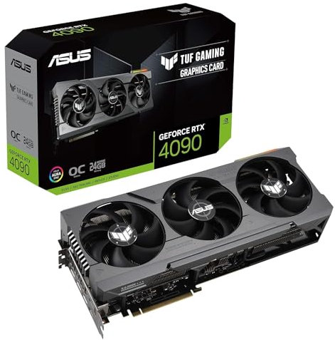 ASUS TUF GeForce RTX® 4090 OC Edition Gaming Graphics Card (PCIe 4.0, 24GB GDDR6X, HDMI 2.1a, DisplayPort 1.4a)