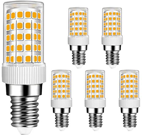 MENTA E14 LED Lampe 10W, Warmweiß 3000K, Kein Flimmern, 800lm Ersatz 80W Halogen Leuchtmittel, Keramiksockel, Mini Glühbirne Mit 86-LED SMD2835, AC220-240V, Nicht Dimmbar, Φ22*68mm, 5er-Pack