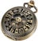 Tiong Vintage Mechanische Taschenuhr mit Kette Einzigartiger Schädel Arabische Ziffern Skala Steampunk Männer Taschenuhren