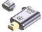 SHANFEILU Adaptador Mini DP a DP Mini DisplayPort 1.4 Adaptador 8K @60Hz Mini DP macho a DP hembra Conector de extensión con agujero e indicador LED para proyector, portátil, monitor HDTV