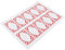 Jam Jar Labels Red and White Gingham Style Pack of 40 Labels