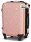 Xonic Design Boardcase Reisekoffer - Hartschalen-Koffer mit 360° Leichtlauf-Rollen - hochwertiger Kabinen-Trolley mit Zahlenschloss - Hand-Gepäck in 55x35x20cm ((Boardcase Pastell Rosa, S))