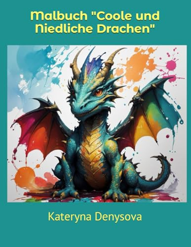Malbuch Coole und Niedliche Drachen
