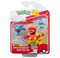 Pokémon PKW3604 - Battle Figure Set - Plinfa, Traunfugil, Magmar, offizielles Pokémon Figuren Set