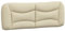 vidaXL Kopfteil Kissen, Kopfteilkissen für Schlafzimmer, Rückenkissen Bett mit Reißverschluss, Kopfpolster Bettkissen, Creme 120cm Stoff