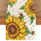 Tarklanda Sonnenblume Sommer Tischläufer, Gelbe Blumen Biene Frühling Tischläufer, Sommer Saisonnal Waschbar Küche Esstisch Dekoration für Drinnen und Draußen Urlaub Party Wohnzimmer Dekor 40x140cm