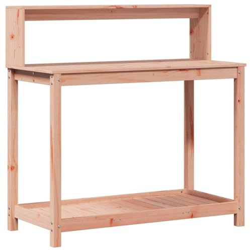 vidaXL Pflanztisch mit Ablagen 108x50x109,5 cm Massivholz Douglasie