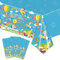 FANOST 3pcs Einschulung Tischdecken Schulanfang Tischdecken, Mädchen Junge Einschulung Tischdeko, 137x274 cm Einweg-Tischdecke