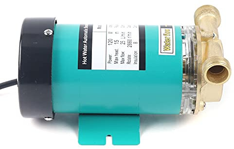 Water Pressure Booster Pump 120W Automatic Circulation Pump Booster Stainless Steel Pump Hot Cold Water for Home Shower Taps Garden Irrigation Spraying Irrigation