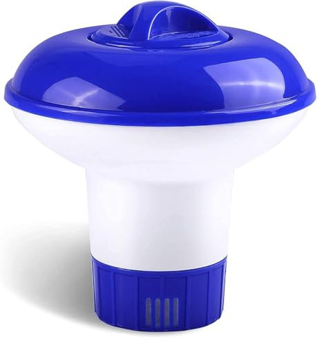 Floating Dispenser Chlorine Tablets Floater Hot Tub Swimming Pool Spa, Floating Pool, Multifunction Chlorine Tablet Holder (5 Inch)
