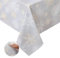 BrillShine Tischdecke Abwaschbar Rechteckig 140x210 cm Tischdecke Schneeflocke Weihnachts Tischdecke Schmutzabweisend Abwischbare Tafeldecke für Outdoor Party Garten Küche Weiß