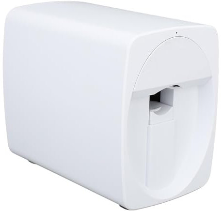 Nail Printer Smart DIY Art Machine Portable Camera Identification for Home Travel Party (White)