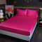 KnSam Rose Rot Betthusse 180x200cm Jersey, Spannbettlaken für Topper Einfarbig Matratzenschutz, Satin Tagesdecken Unterbett als Schutz für Boxspringbett & Topper