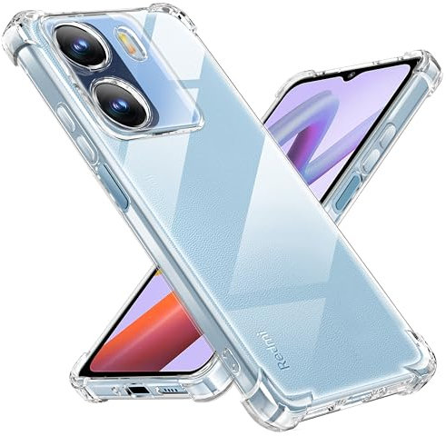 Tentoki hülle für Xiaomi Redmi A1 4G / Redmi A2 4G,[Nie Vergilbung] hülle TPU handyhülle Schlanke Stoßfeste Anti Kratzt Transparent Case