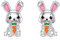 Flpruy Ohrringe Ostern Ostern Geschenke Kinder 925 Sterling Silber Niedliche Meerestier Osterhase Ohrringe Hypoallergen Bunby Schmuck Frauen Geschenke Teen Mädchen