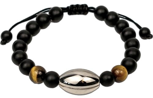 Ernestine - Rugby-Armband für Herren – Geschenke für Sportfans – Geschenkidee zum Vatertag, Geburtstag, Weihnachten – Accessoire für Herren, modisch, besonders und hochwertig – Schmuck für